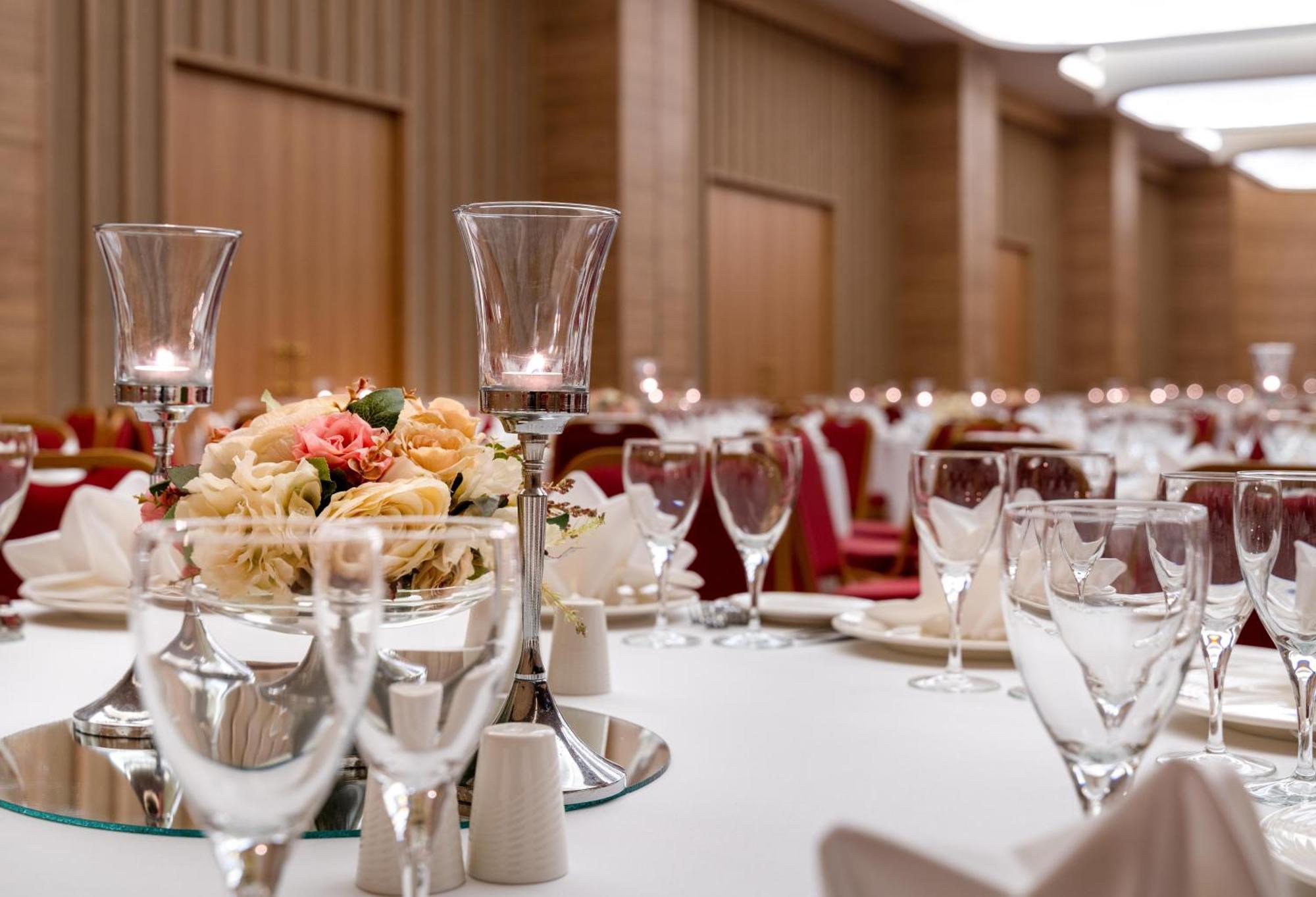 Concorde Tower Hotel & Casino Nikosia Bagian luar foto A table set for a formal dinner